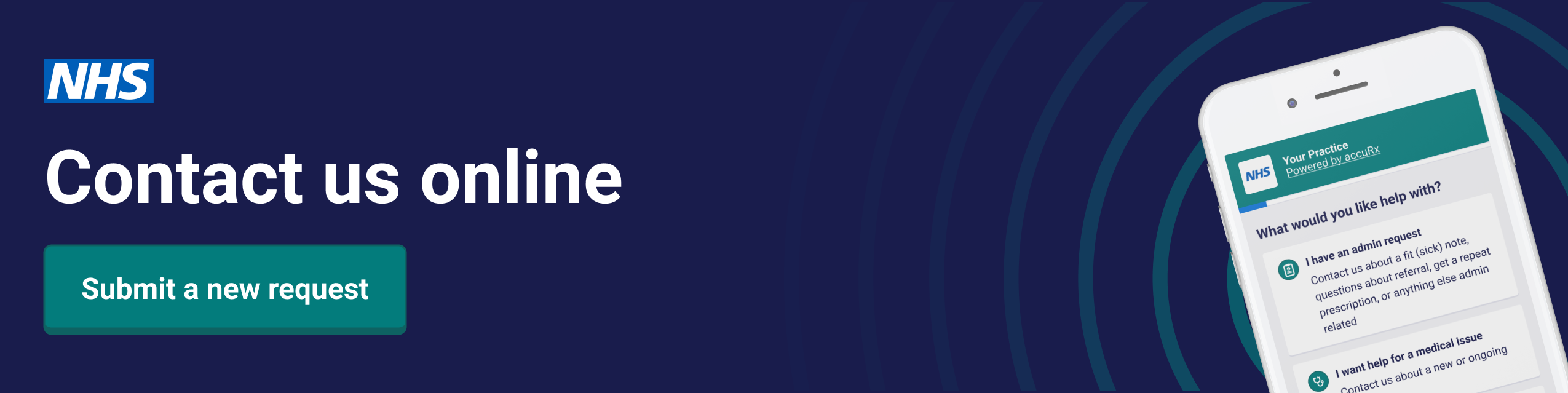 contact us online using an onlne form